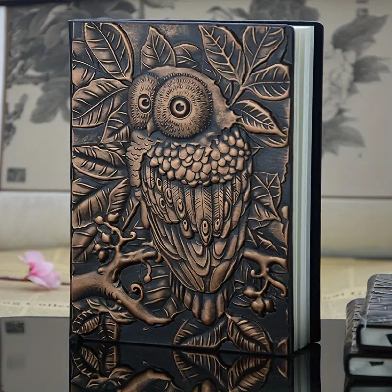 Vintage Style Owl Notebook A5