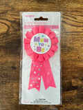 Mom to be -ribbon (pink)