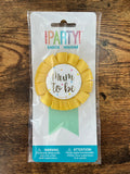Mom to be -ribbon (yellow)