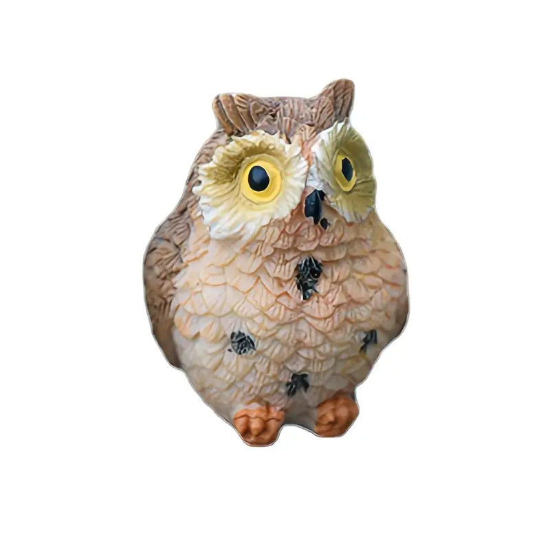 Figurine de hibou en résine (vendue séparément)