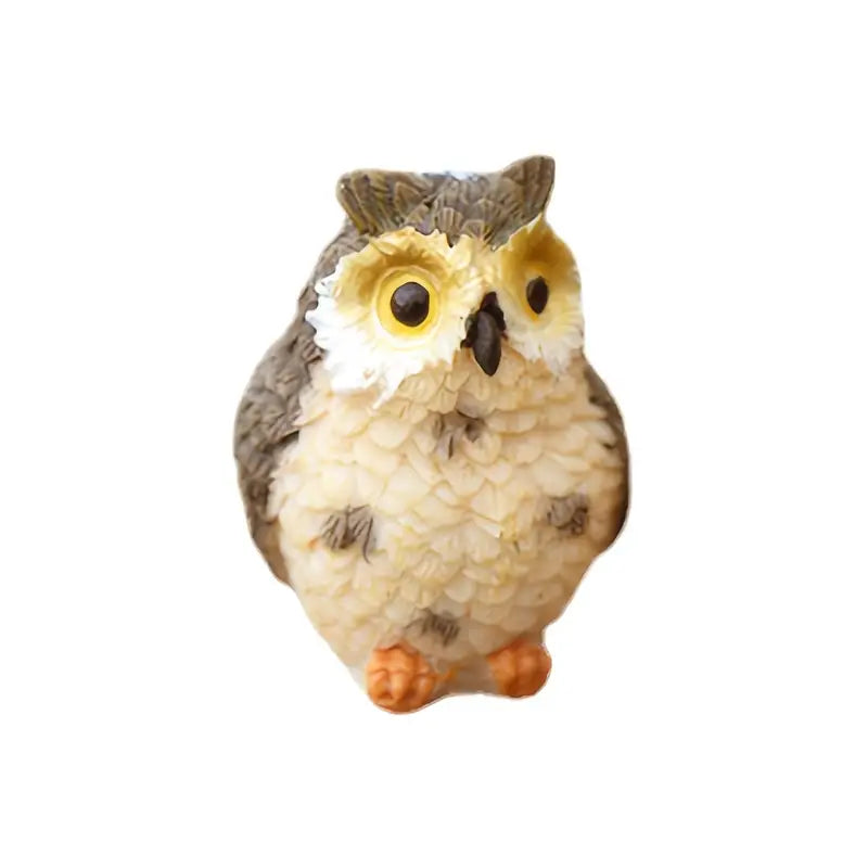 Figurine de hibou en résine (vendue séparément)