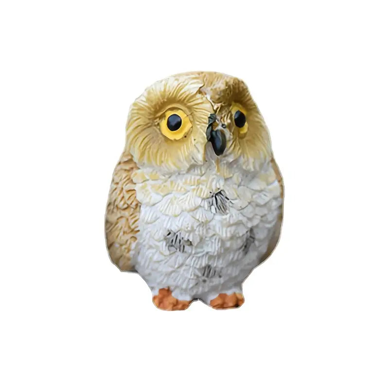 Figurine de hibou en résine (vendue séparément)