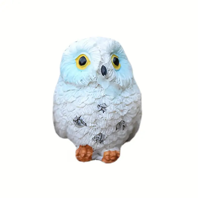 Figurine de hibou en résine (vendue séparément)