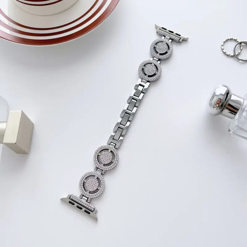 Bracelet Apple Watch géométrique diamanté (2 tailles)