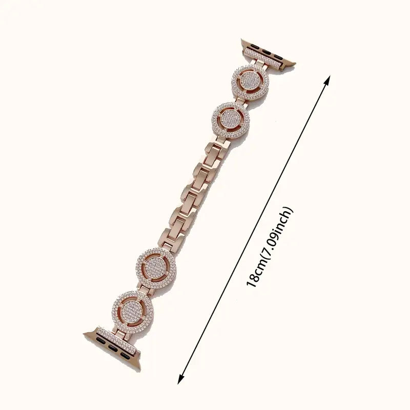 Bracelet Apple Watch géométrique diamanté (2 tailles)