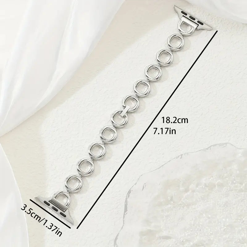 Bracelet Apple Watch en acier inoxydable plaqué or rose