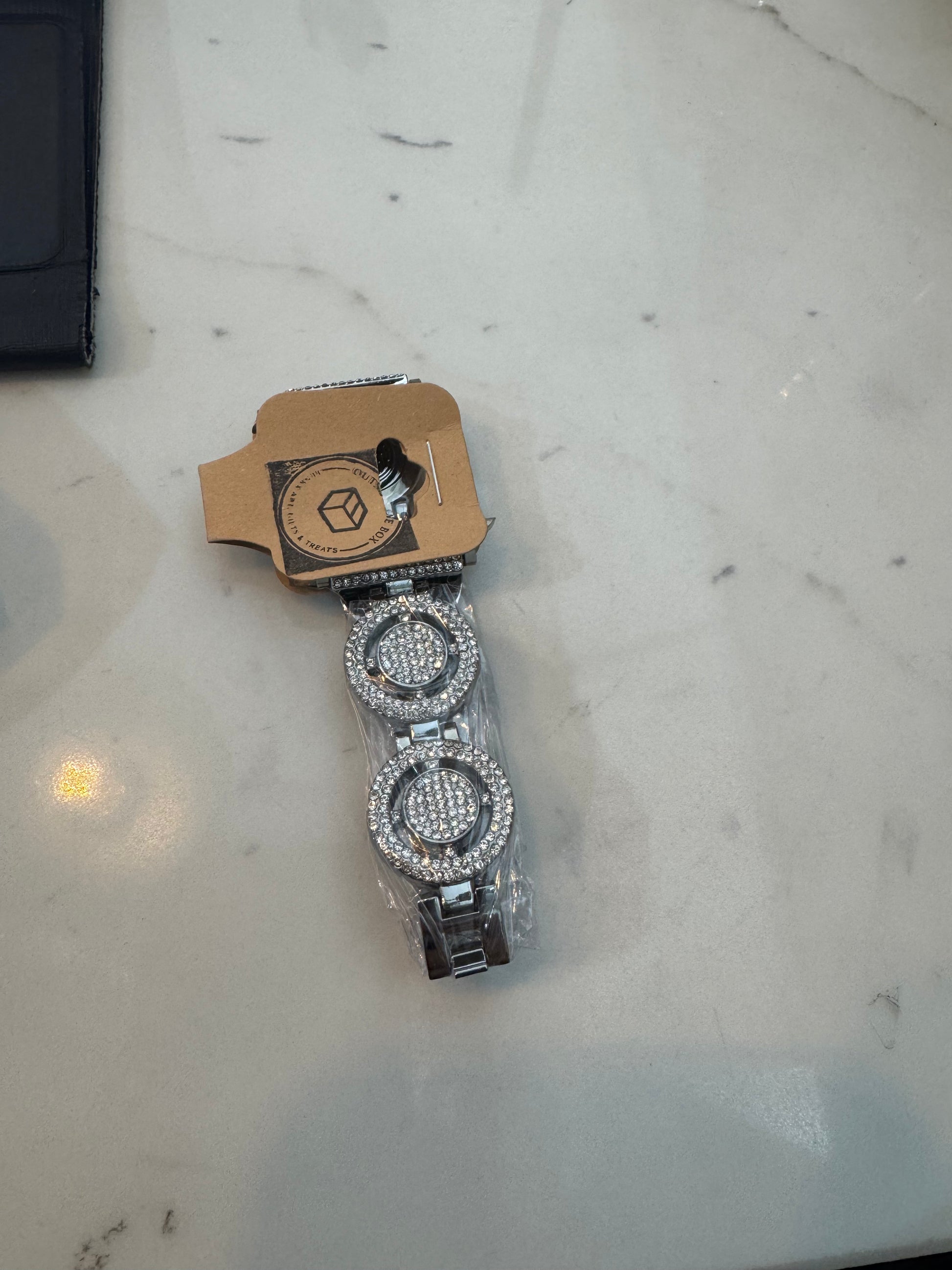 Bracelet Apple Watch, diamants ronds