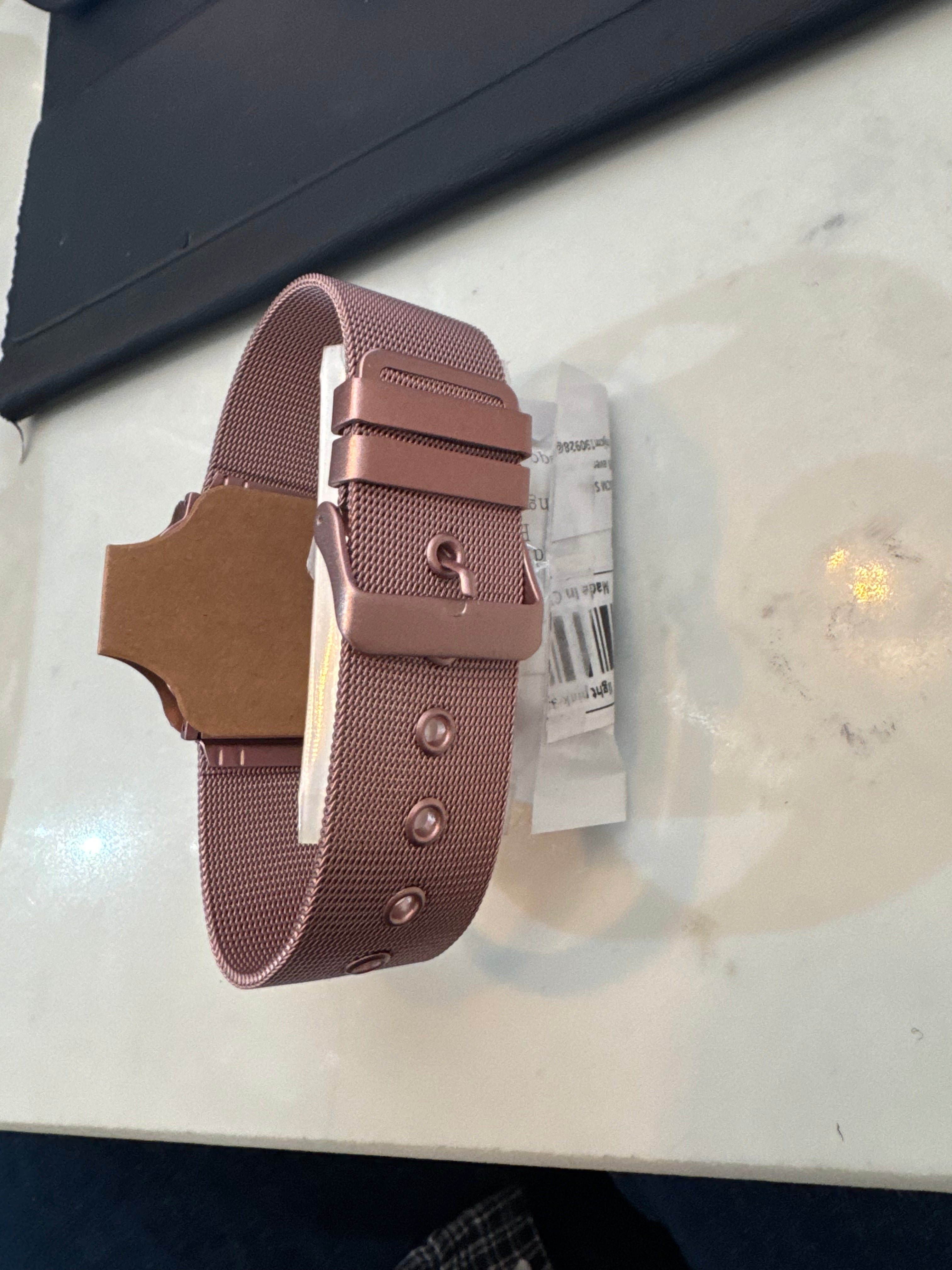 Rose Gold Apple Watch band