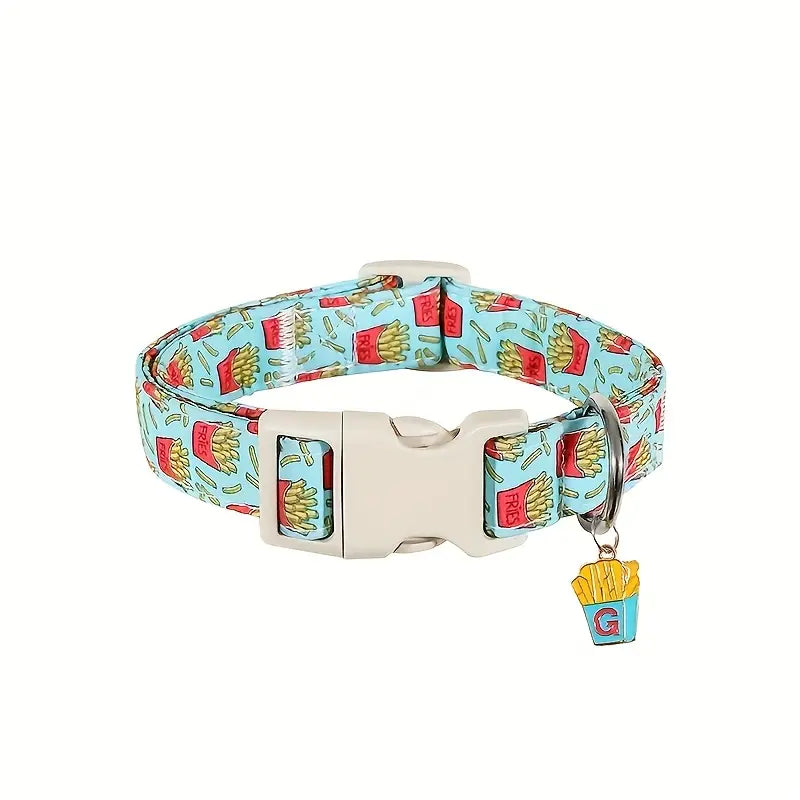 Collier pour chien avec frites