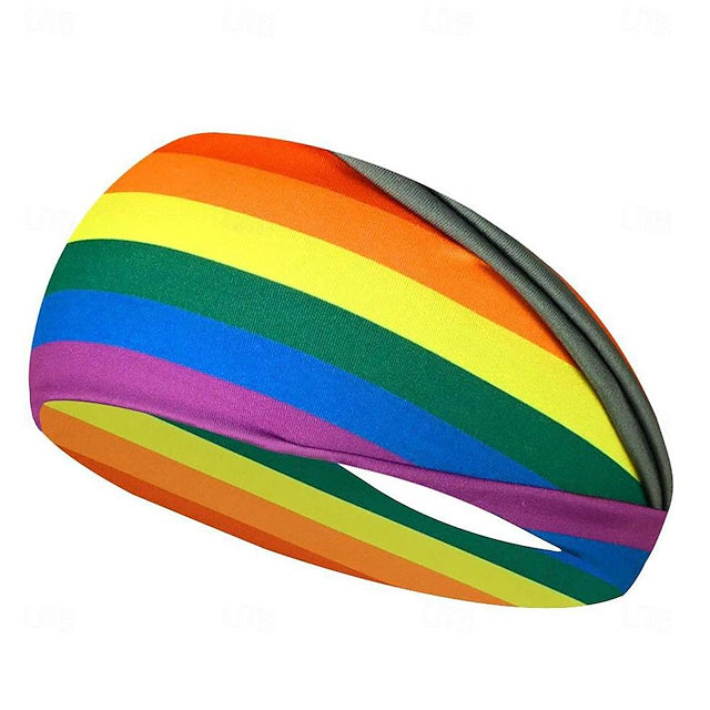 Bandeau arc-en-ciel absorbant la transpiration