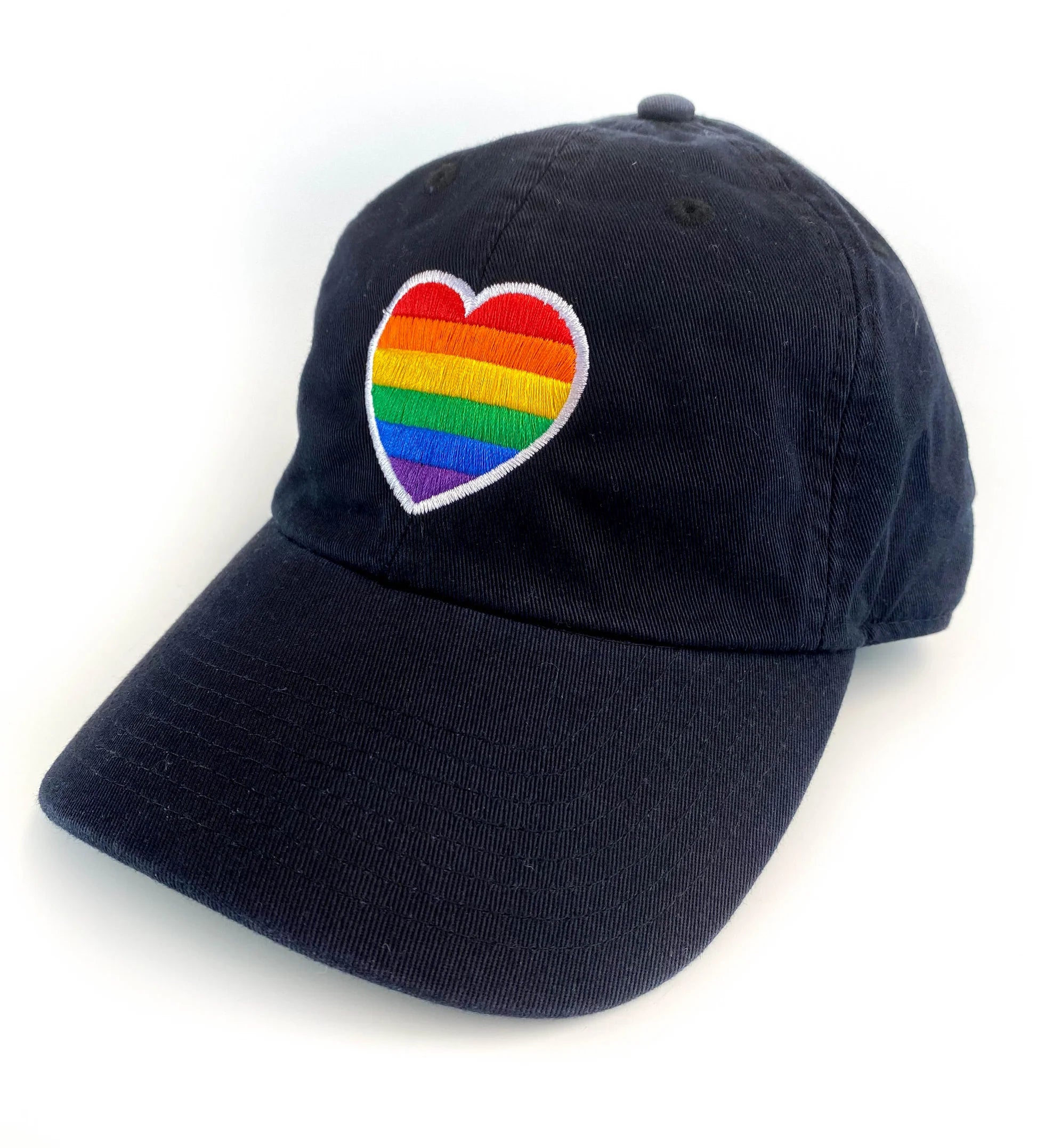Casquette arc-en-ciel en forme de cœur