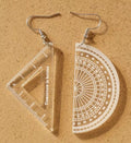 Maths instruments earrings