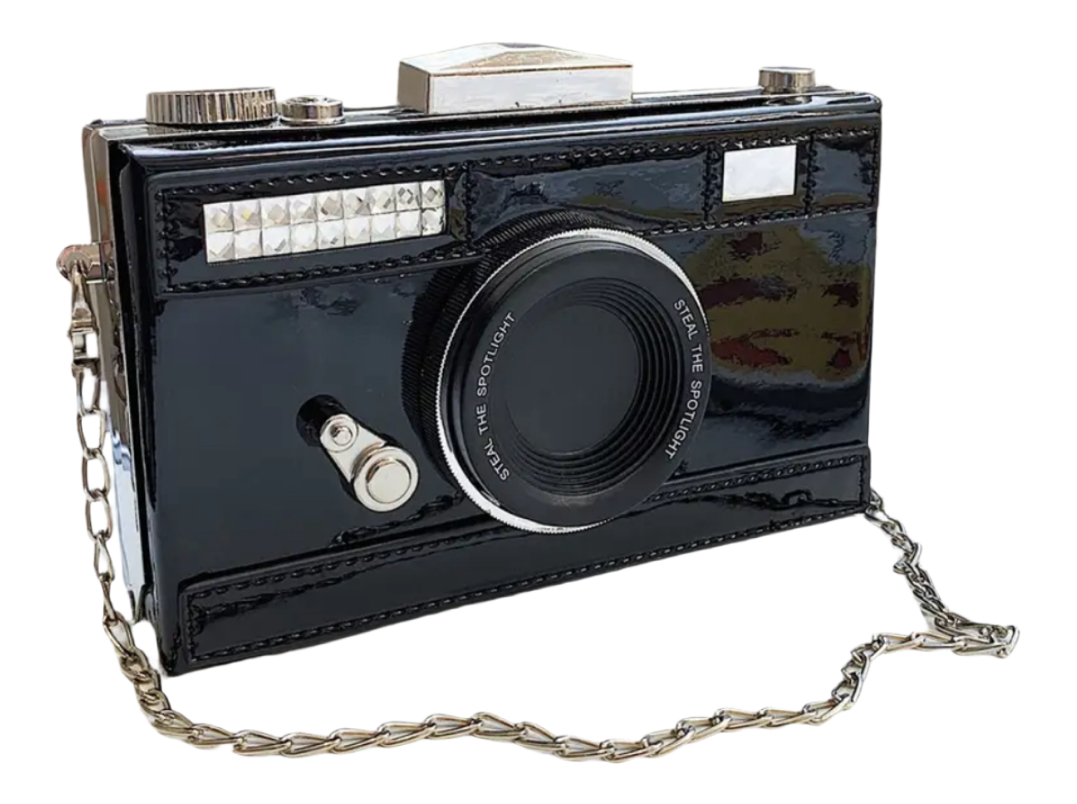 Volez la vedette – Sac à main pour appareil photo (noir)