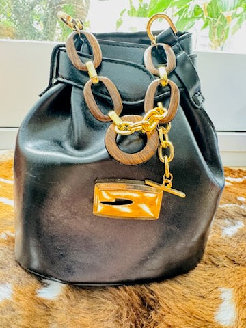 Sac à main seau en cuir