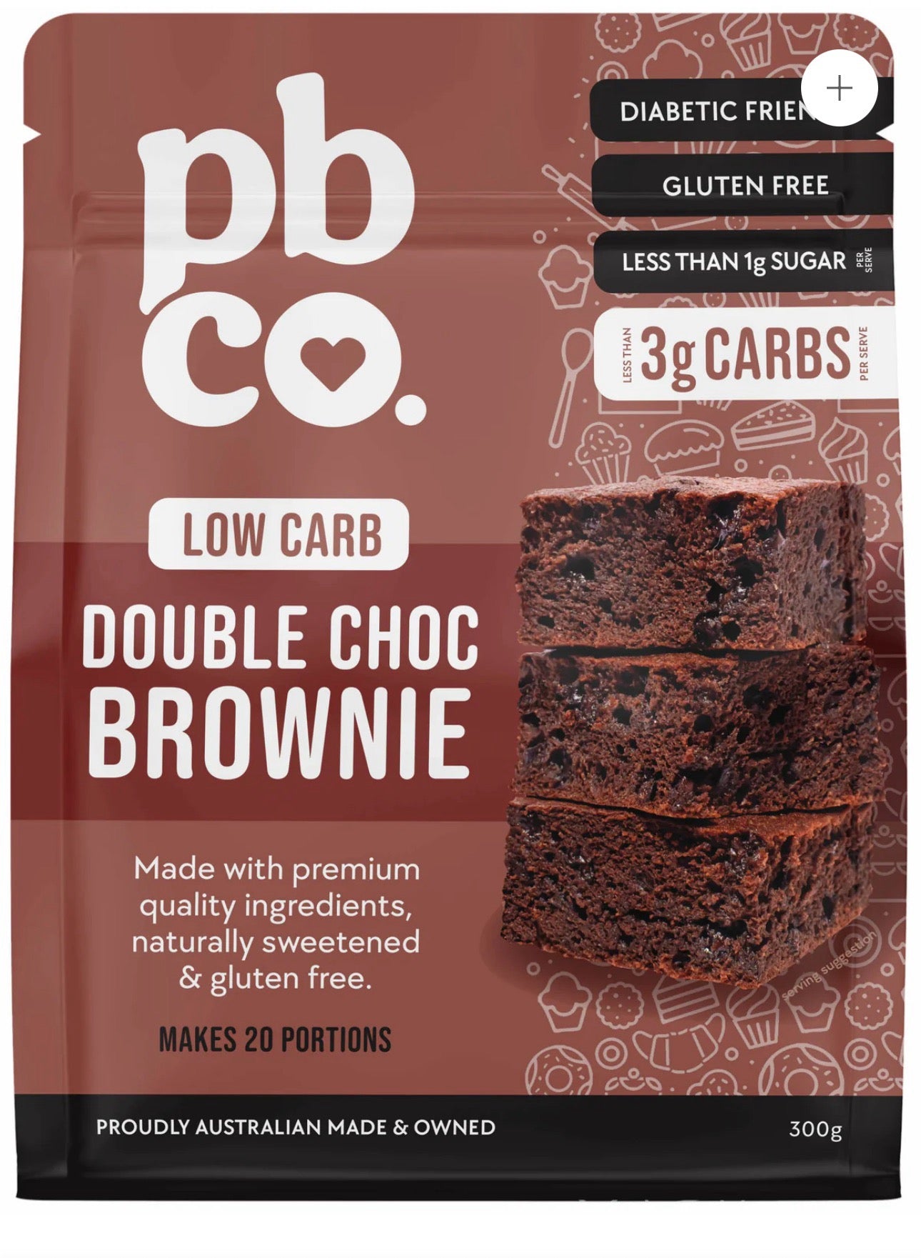 Brownie double chocolat au beurre de cacahuète