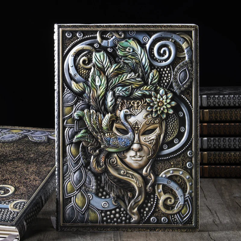 Journal A5 métallisé en relief