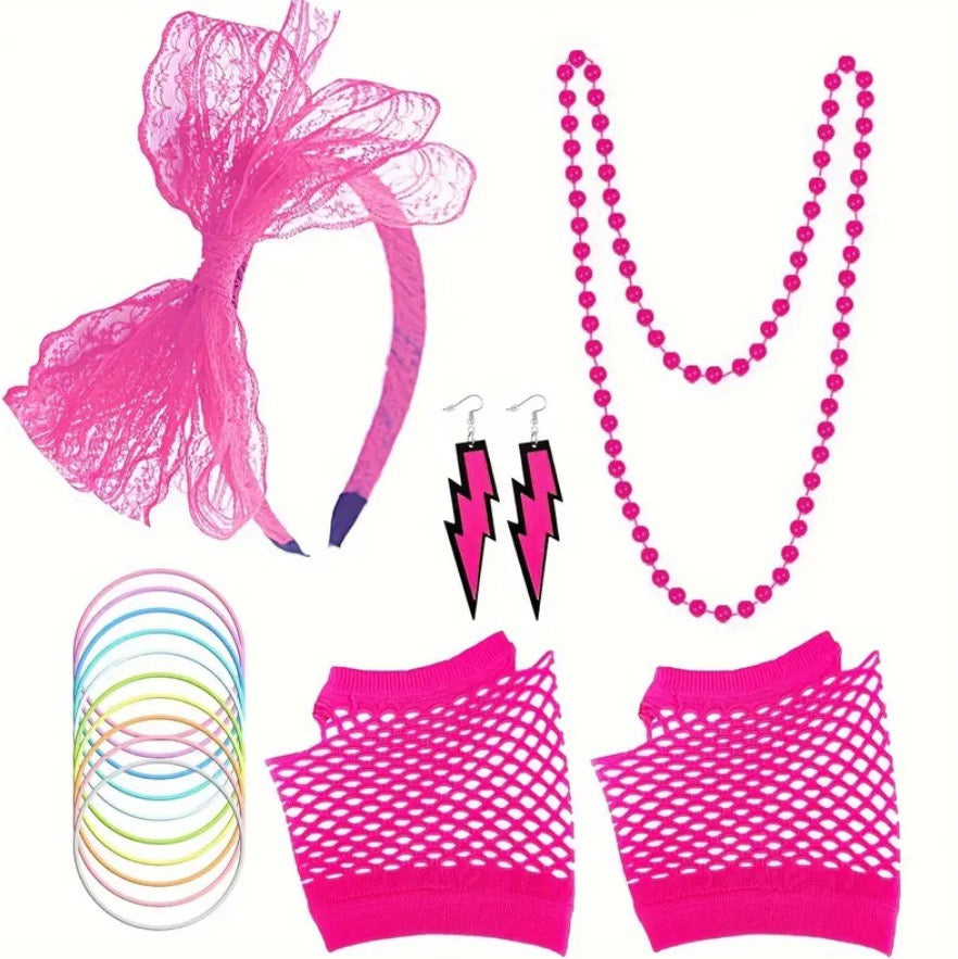 Pink 80’s dress up