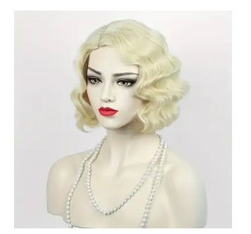 Blonde curly wig 30.5cm