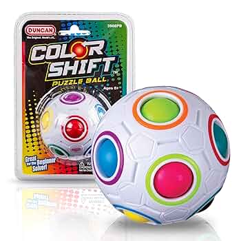 Colour shift puzzle ball