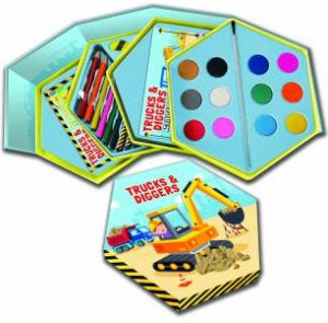 Tiroirs à colorier et à activités Trucks&amp;Diggers