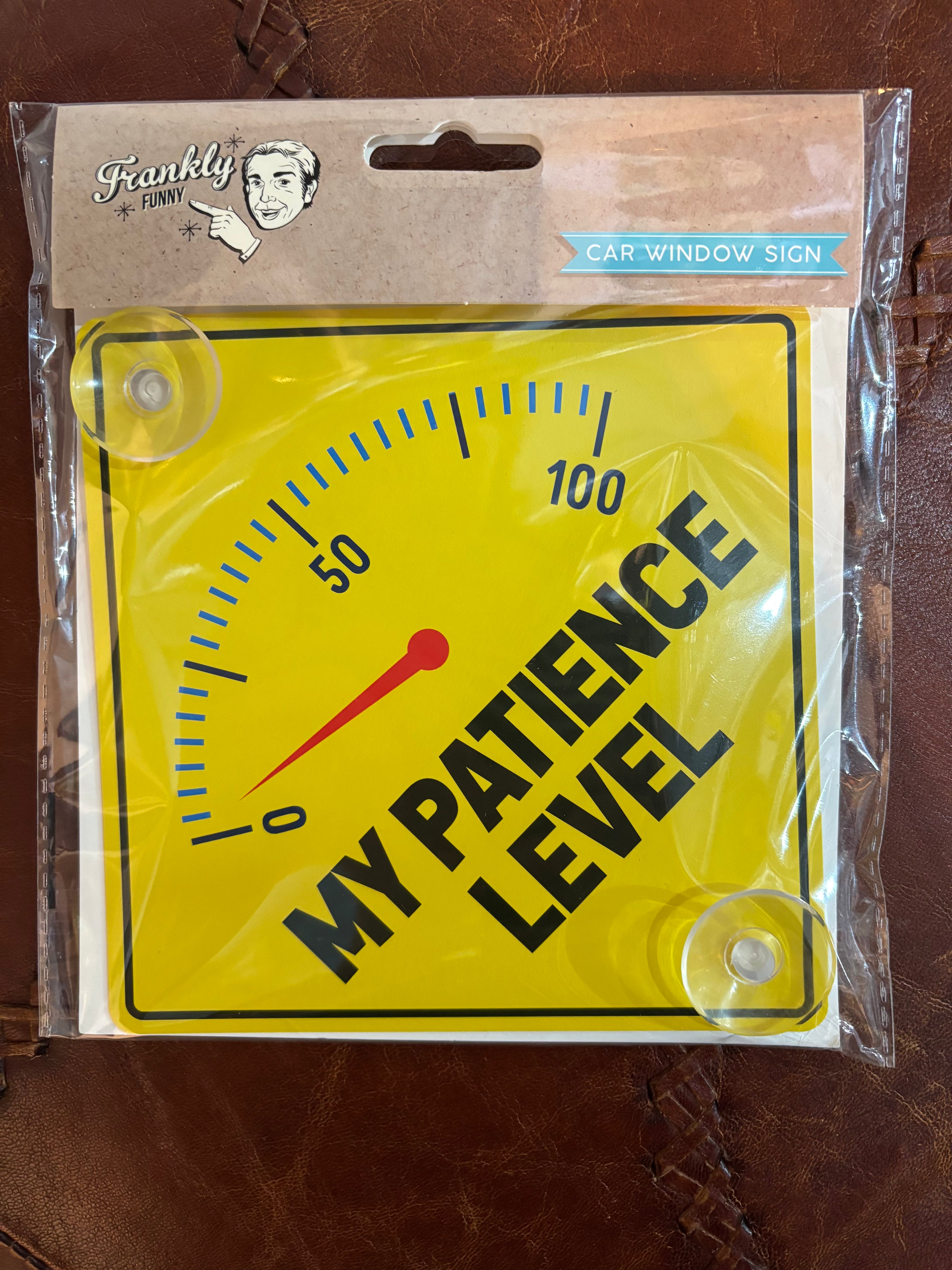 Mon niveau de patience - autocollant pour voiture