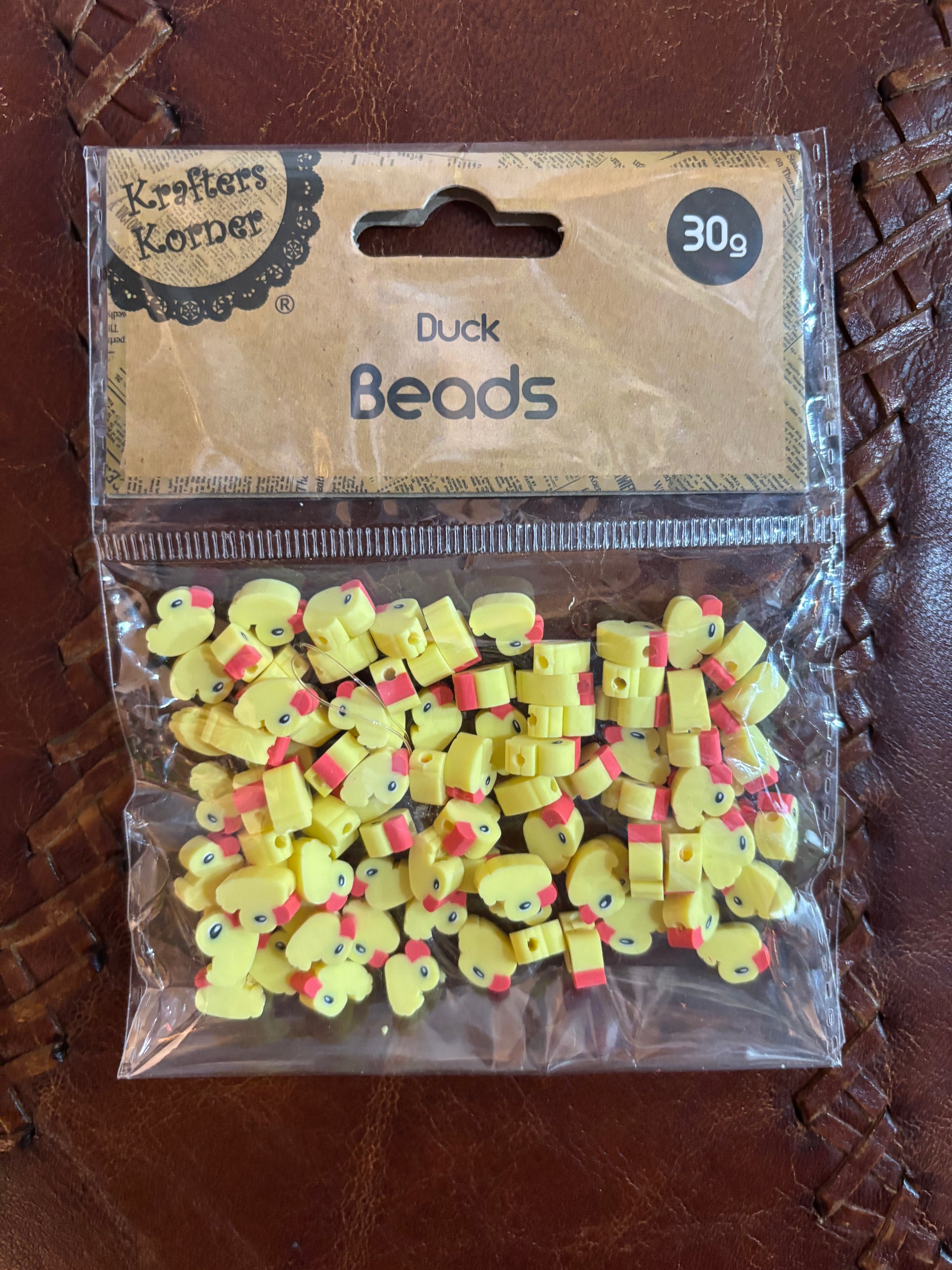 Ensemble de perles Yellow Duck