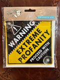 WARNING: car decal