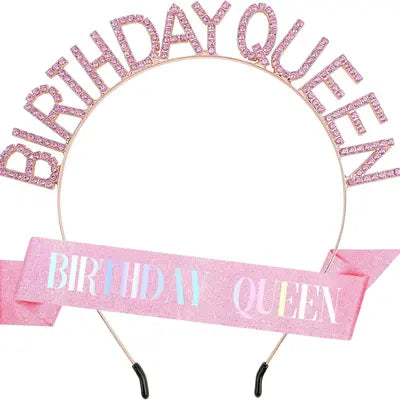 Bandeau et écharpe de la reine d'anniversaire