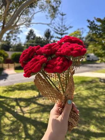 Crochet Red rose