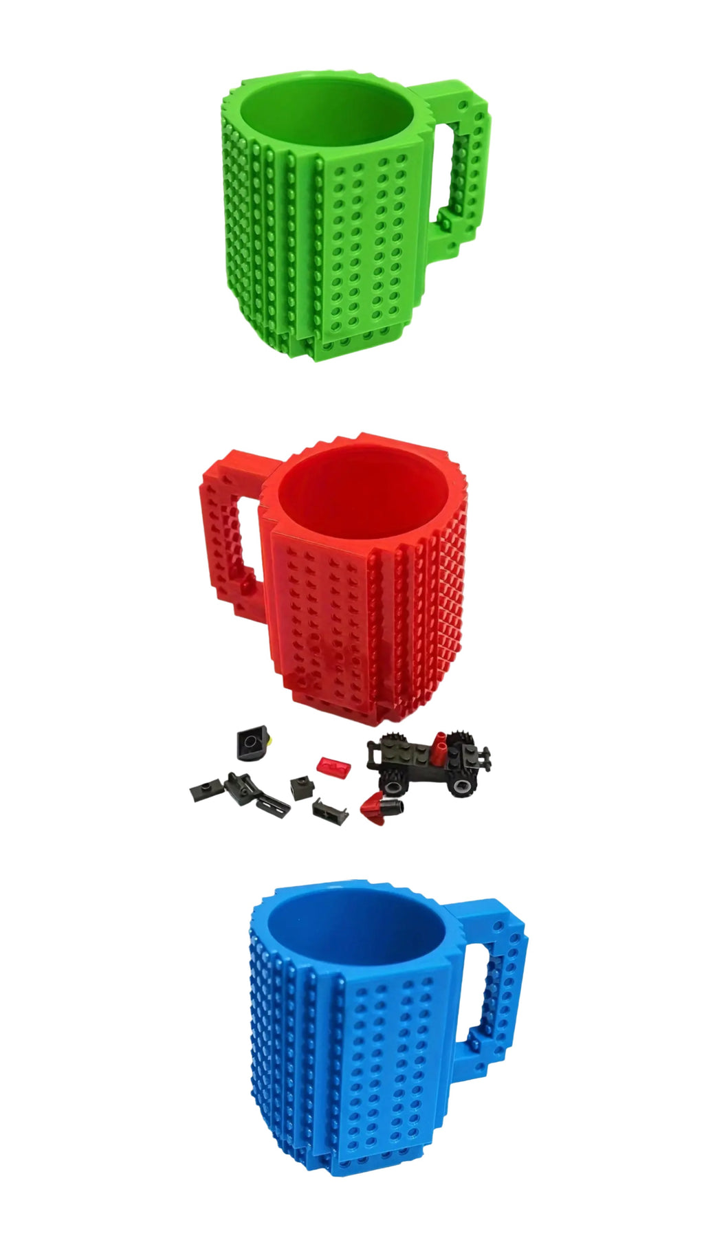 Tasse de blocs de construction avec blocs supplémentaires