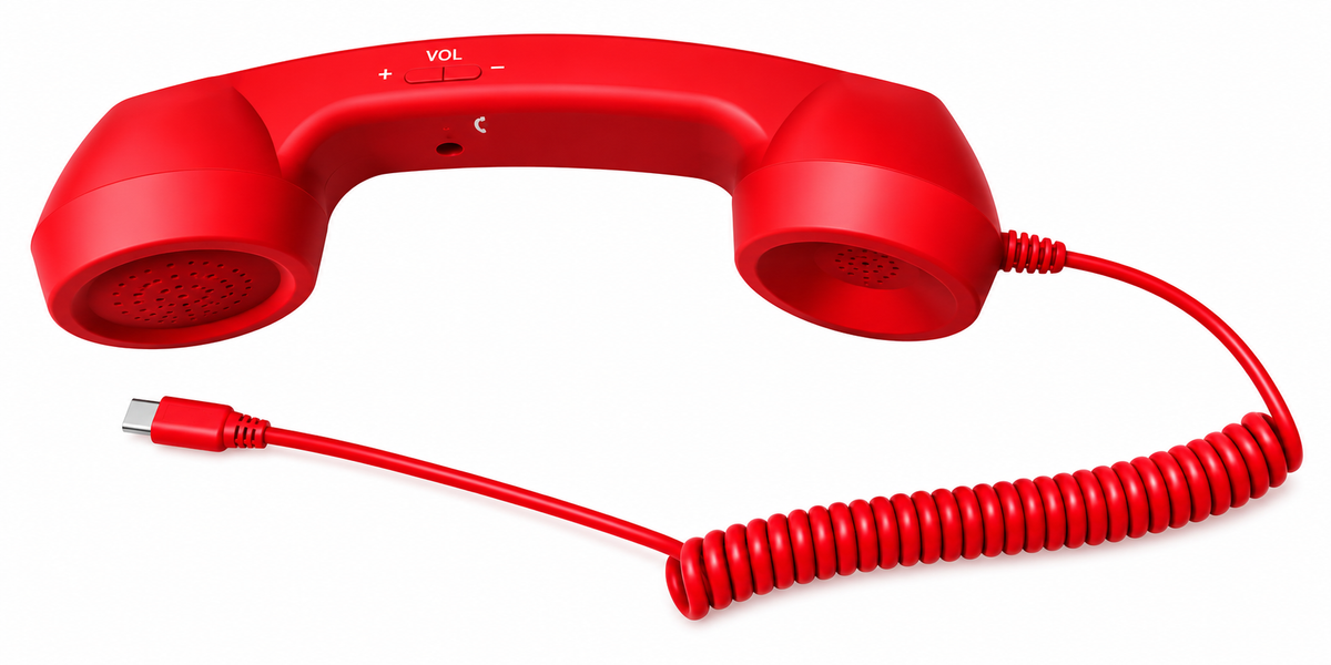 Red mobile phone Handset