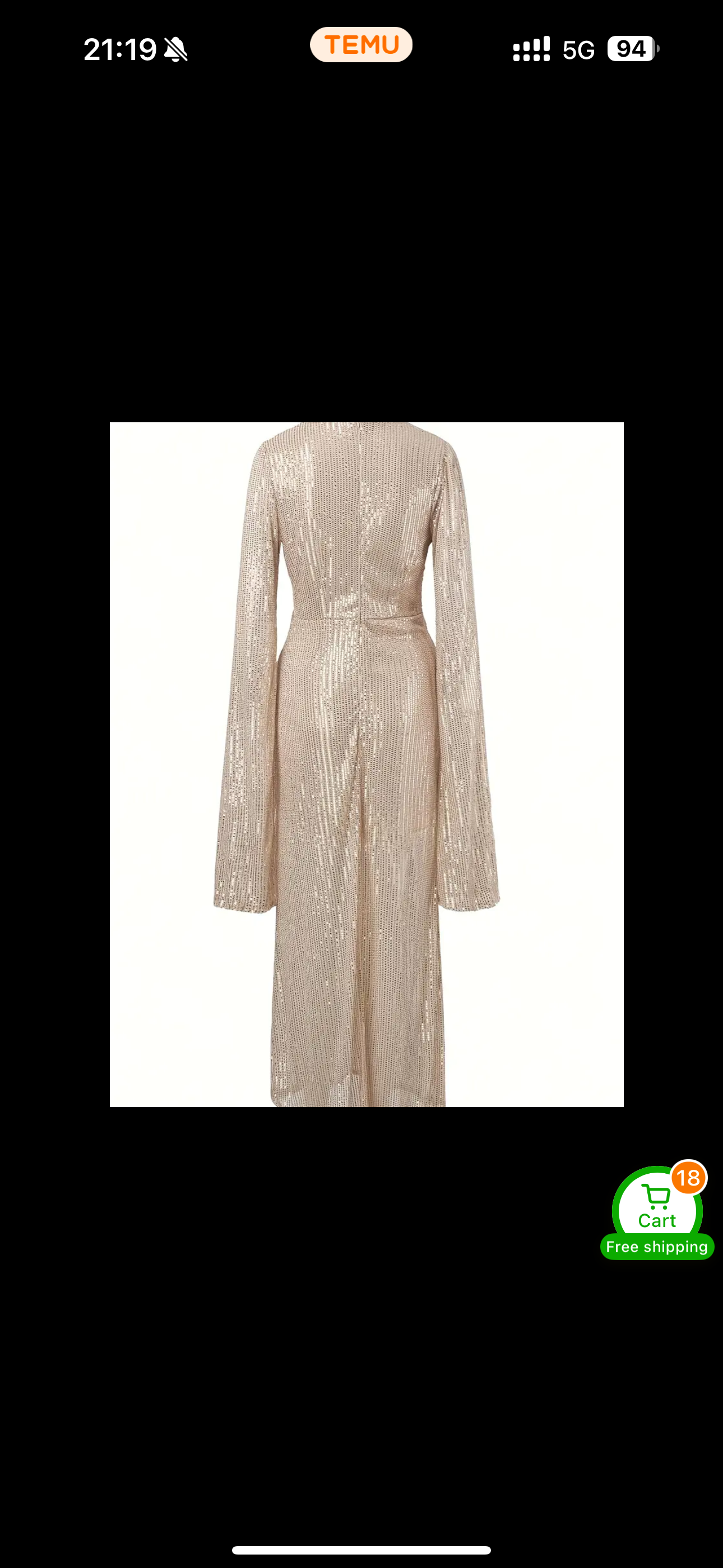 Gold Hollywood dress