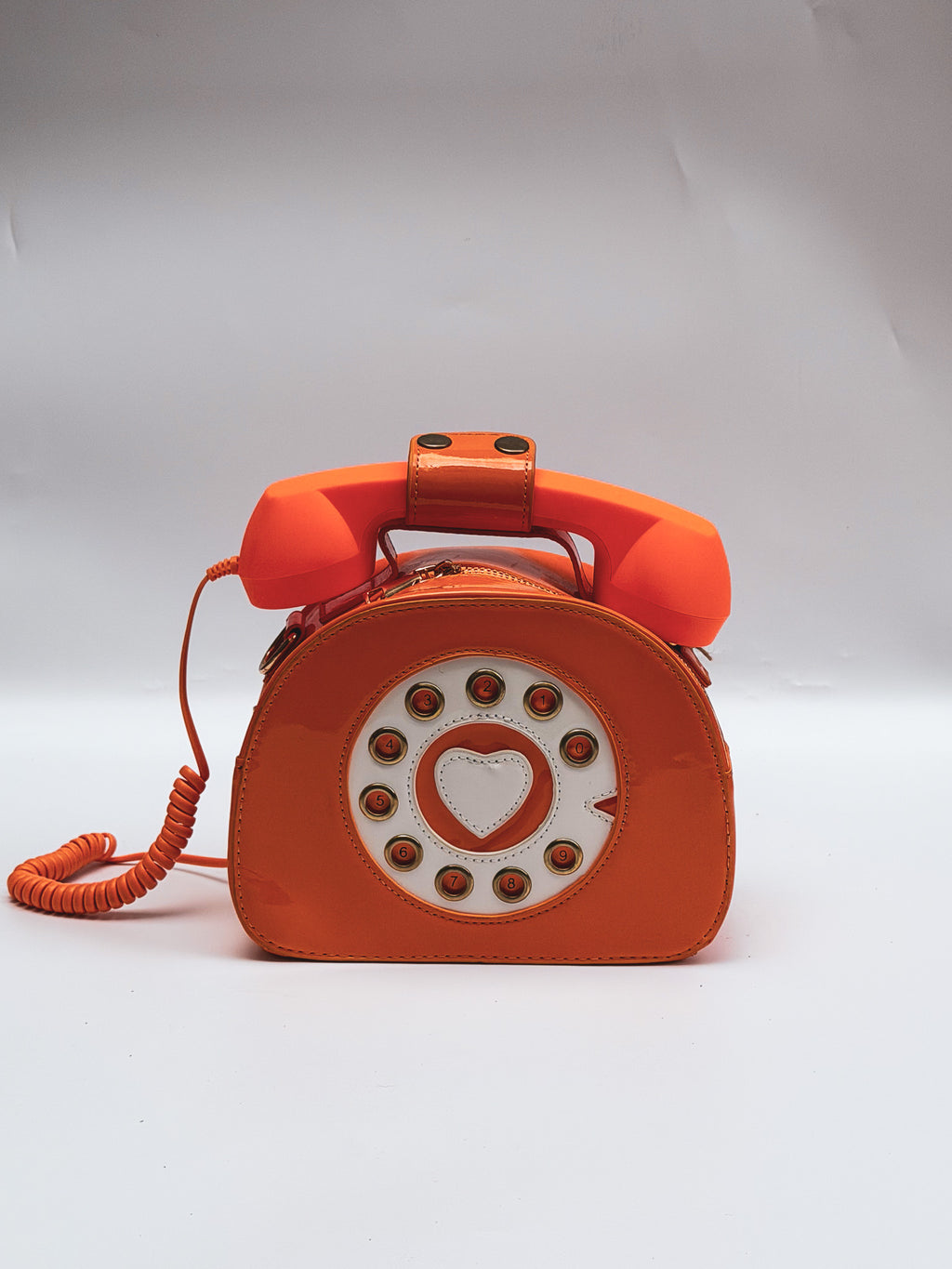 WORKING Orange Phone handbag