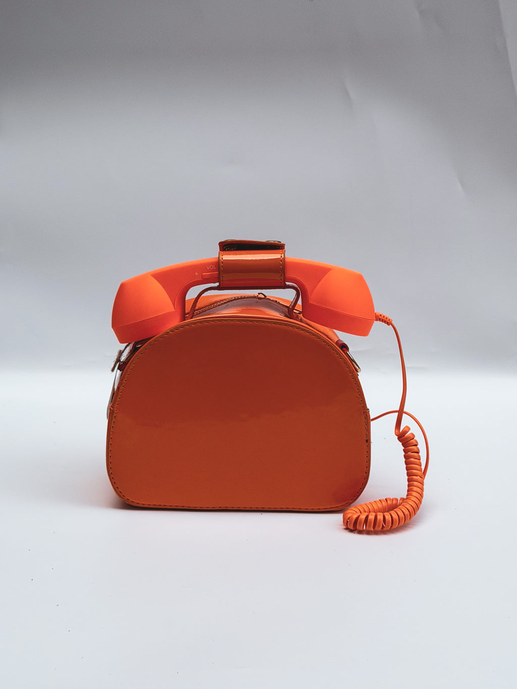 WORKING Orange Phone handbag