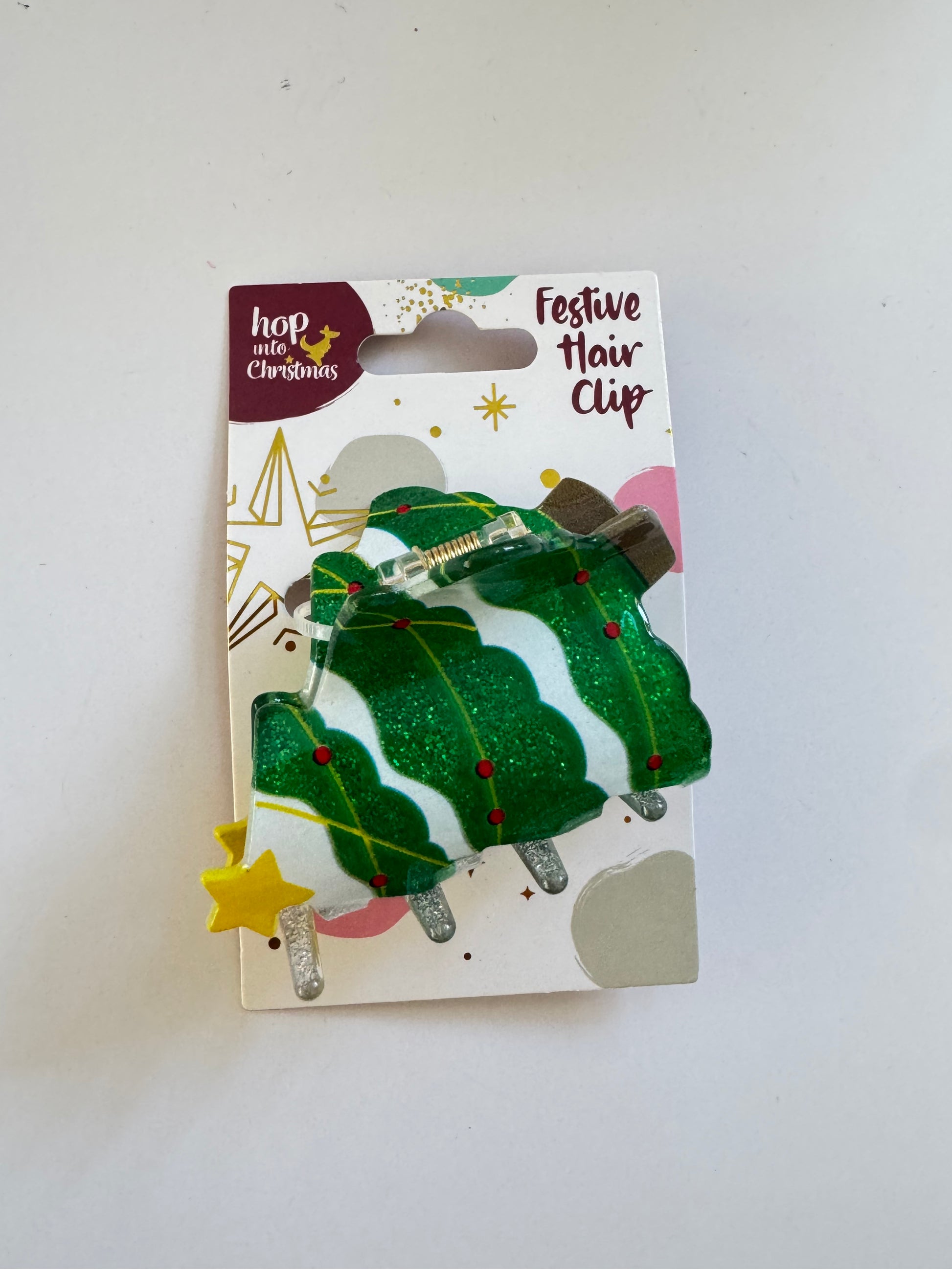 Christmas Tree Claw Hair Clip