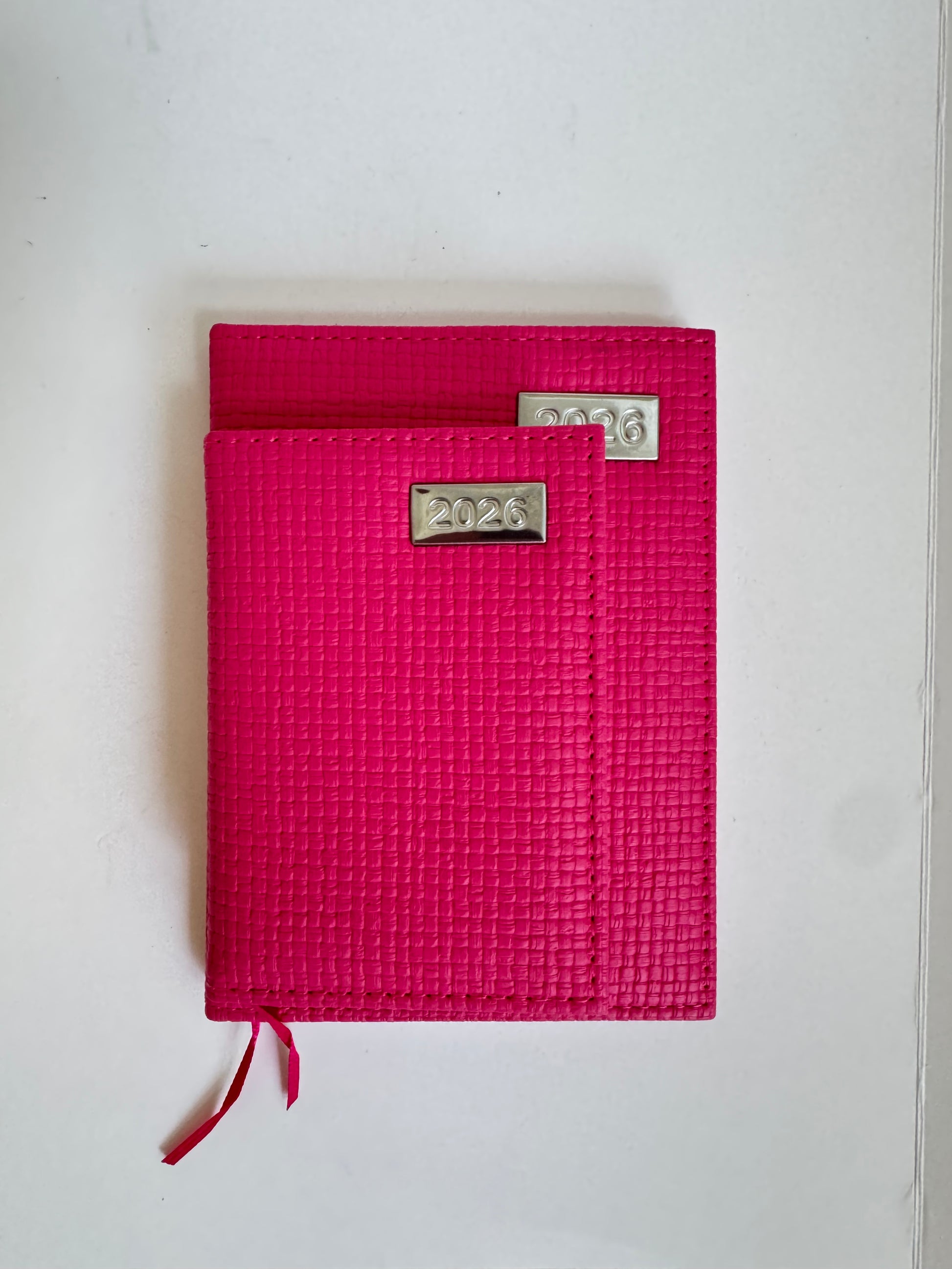 2026 Hot Pink Embossed Diary (Different Sizes)