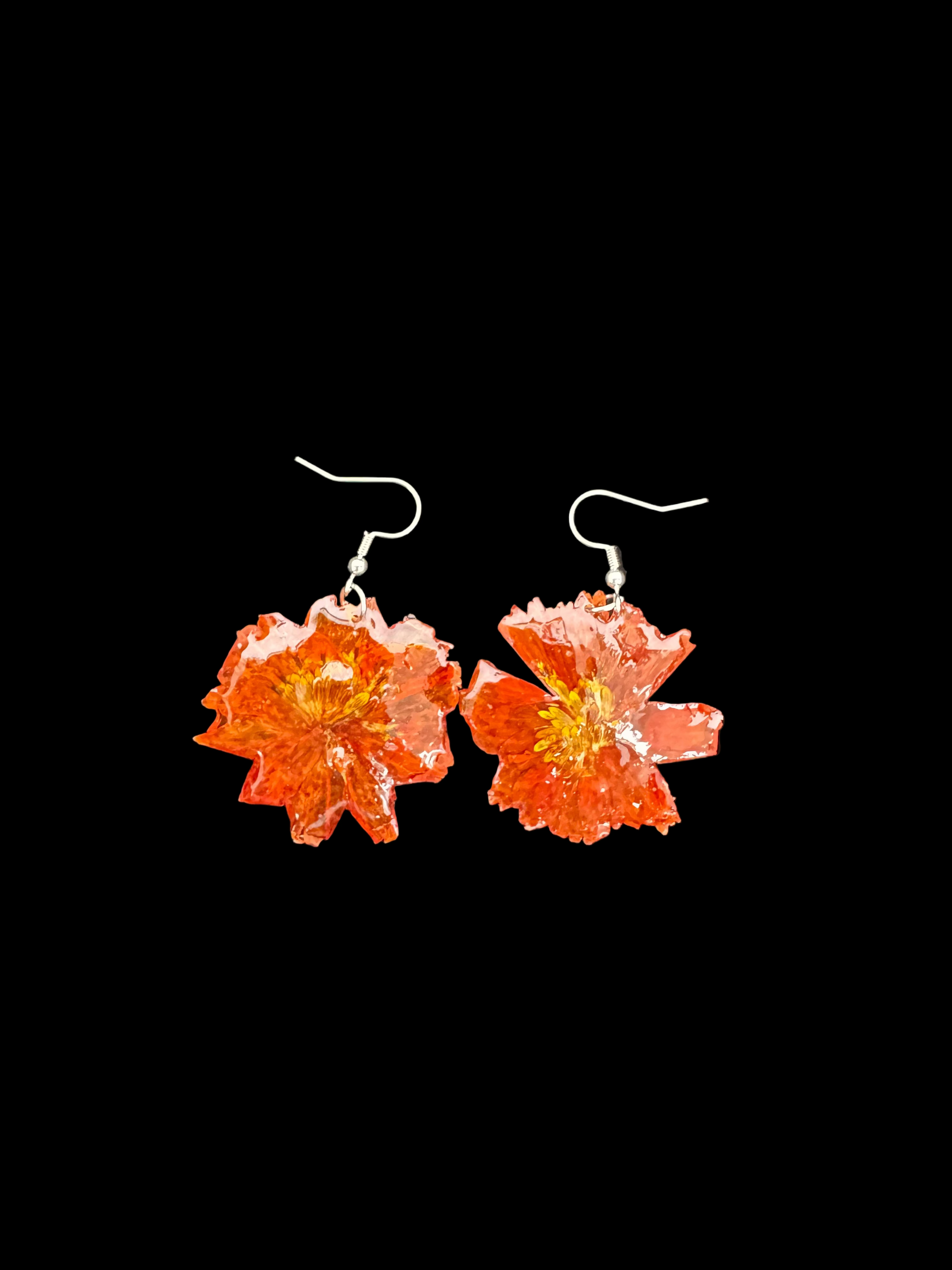 Handmade Genuine Flower Earrings