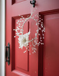 Handmade Feather Crystal Wreath