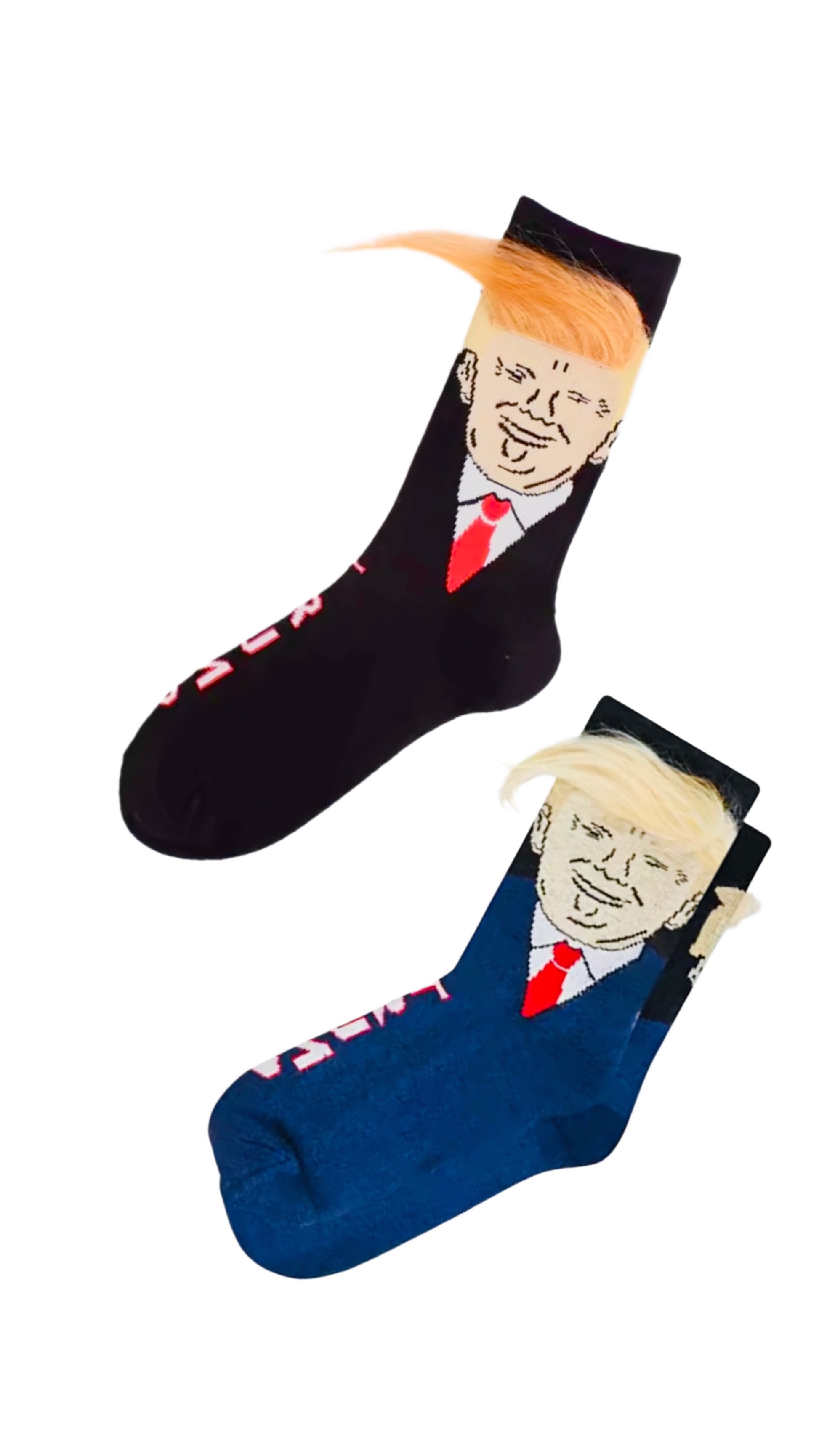 Blue or Black Cotton Politician Socks