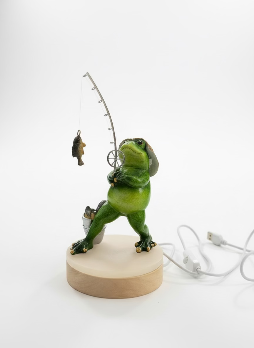 Frog Fishing Lamp