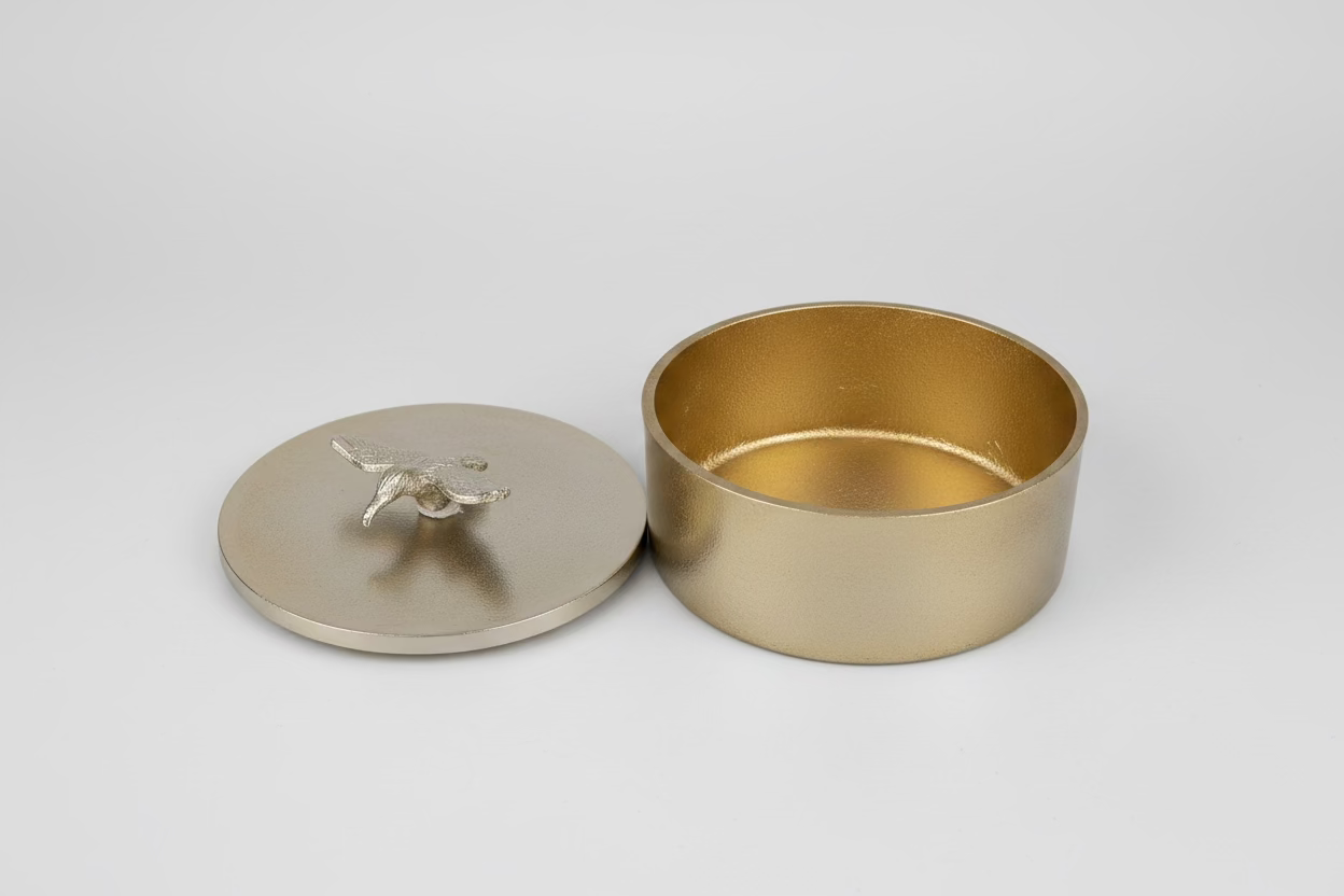 Cast Iron Bird Jewellery Box