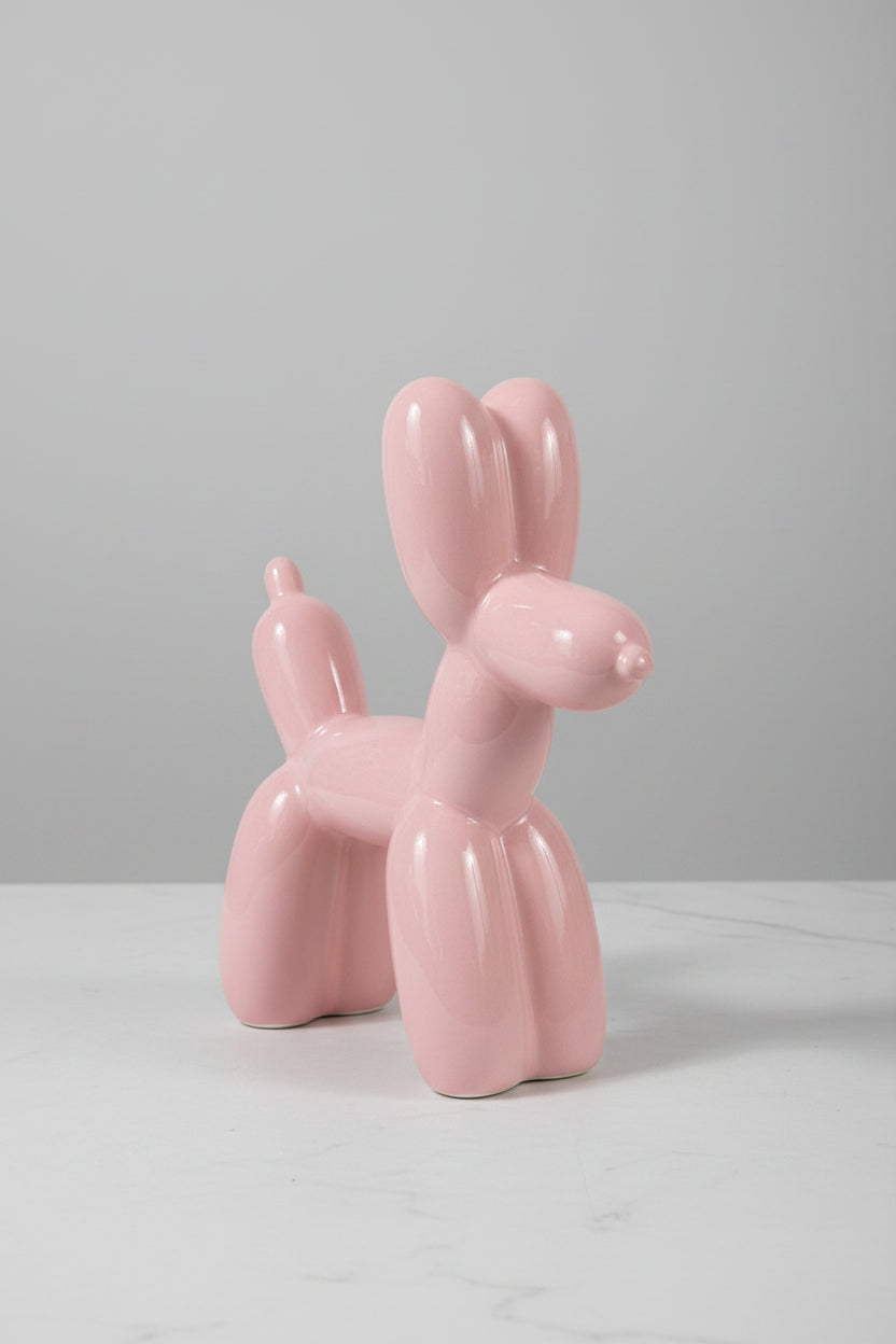 Pink Ceramic Balloon Dog