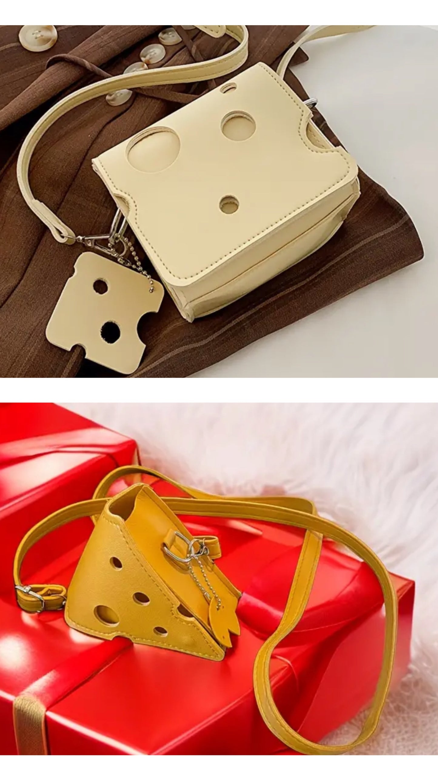 Cheese handbag ( 2 options)