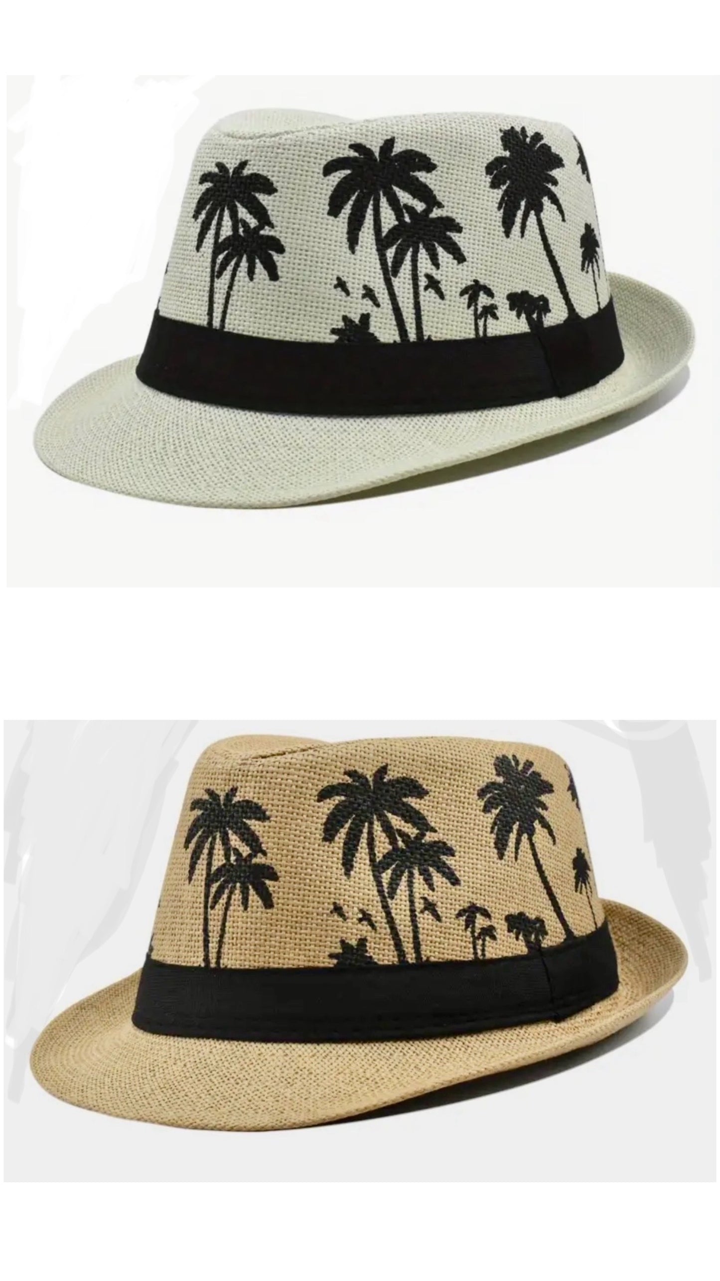 Palm tree paper hat