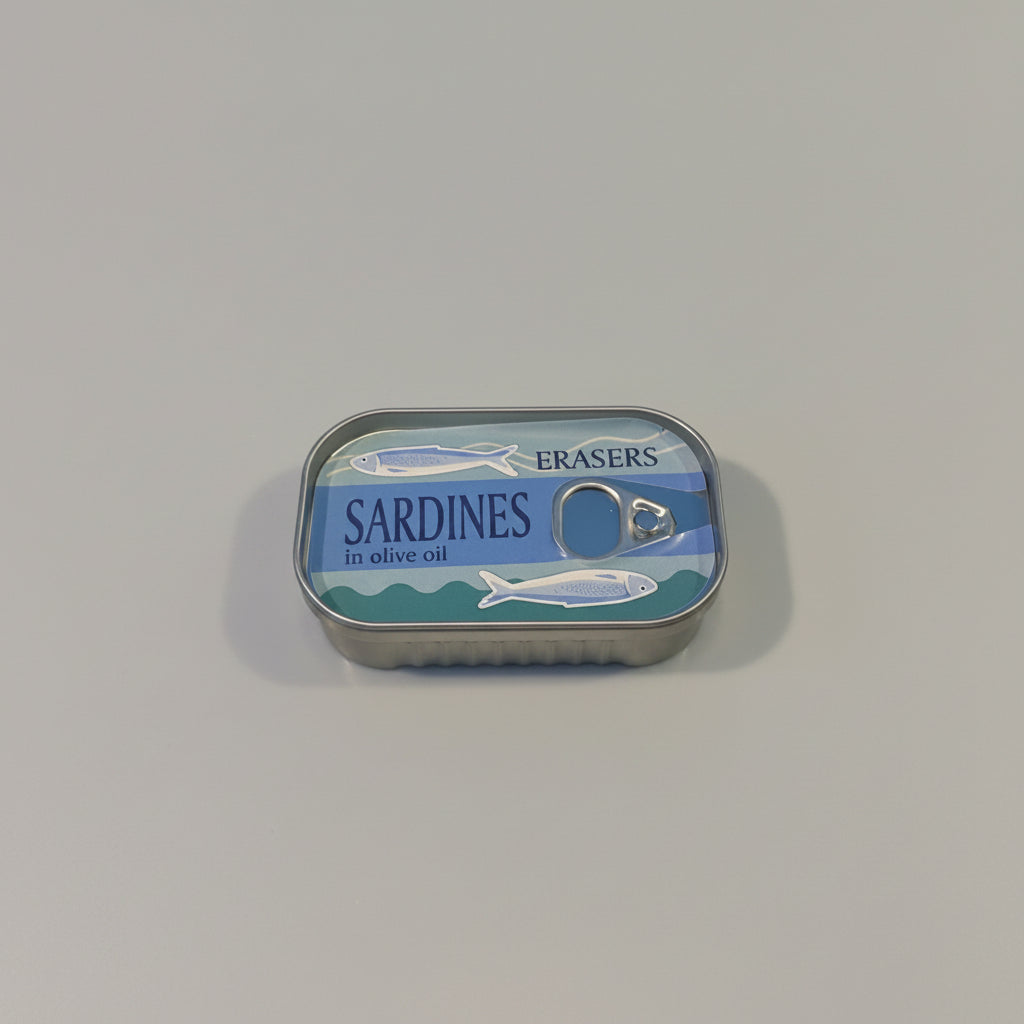Sardine Can Erasers