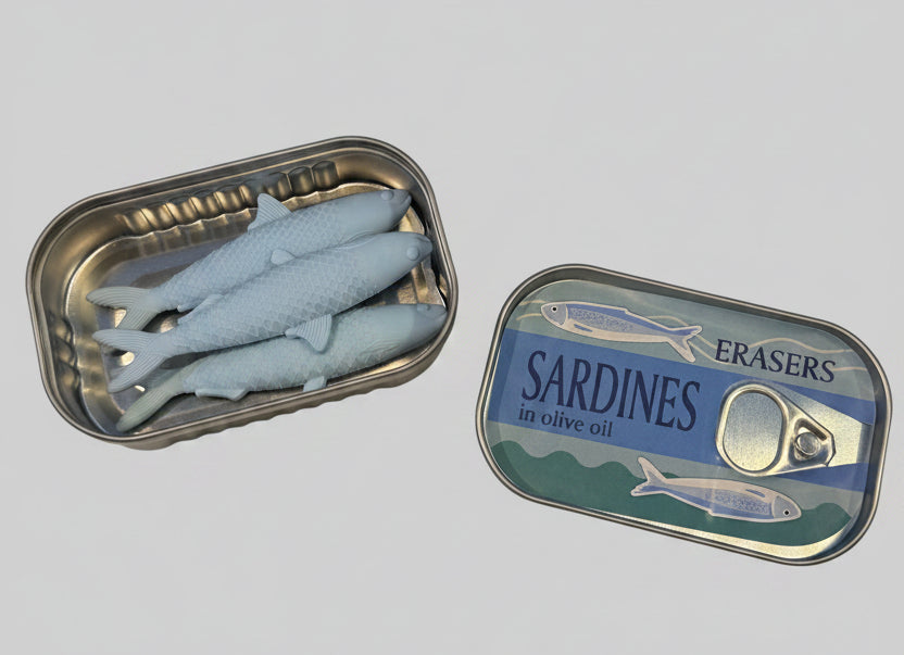 Sardine Can Erasers