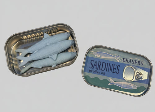 Sardine Can Erasers