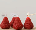 Bougies parfumées au soja et à la fraise