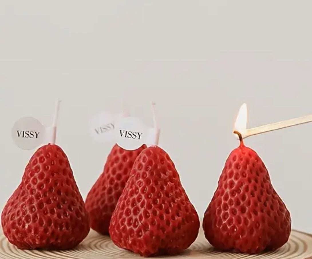 Strawberry soy candles in Signature Gift Box