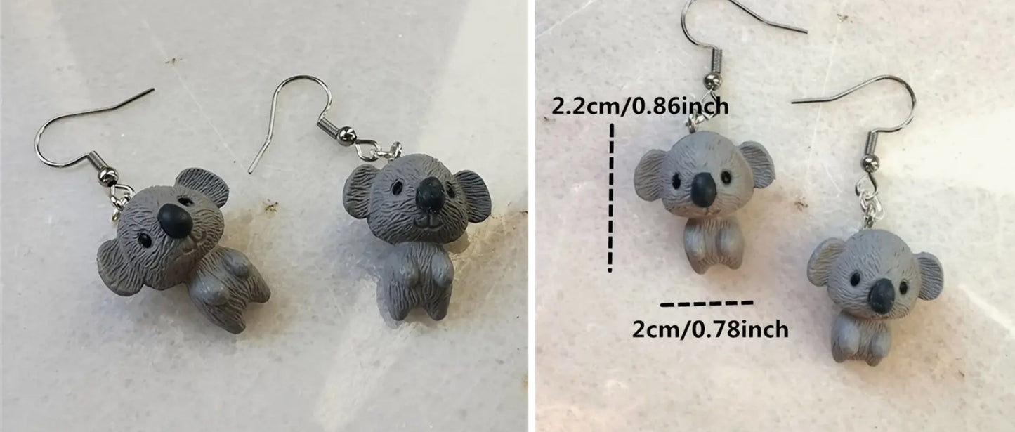 Australian Souvenir Koala Earrings